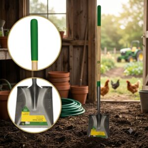 John Deere kvadratna lopata sa drvenom drškom
